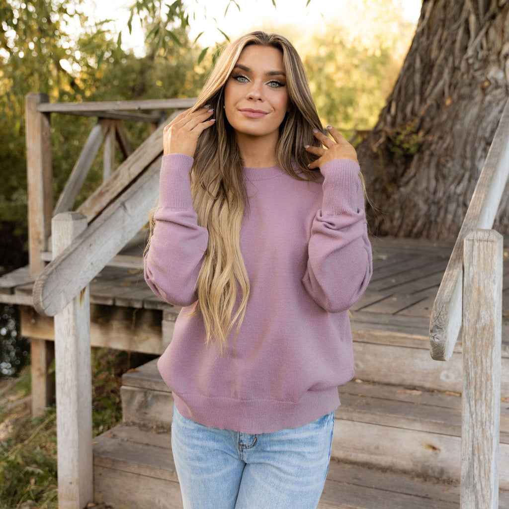 Camilla Sweater - Dusty Plum